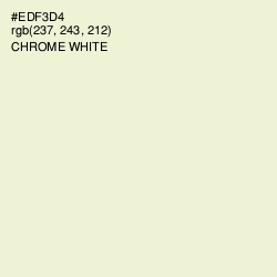 #EDF3D4 - Chrome White Color Image